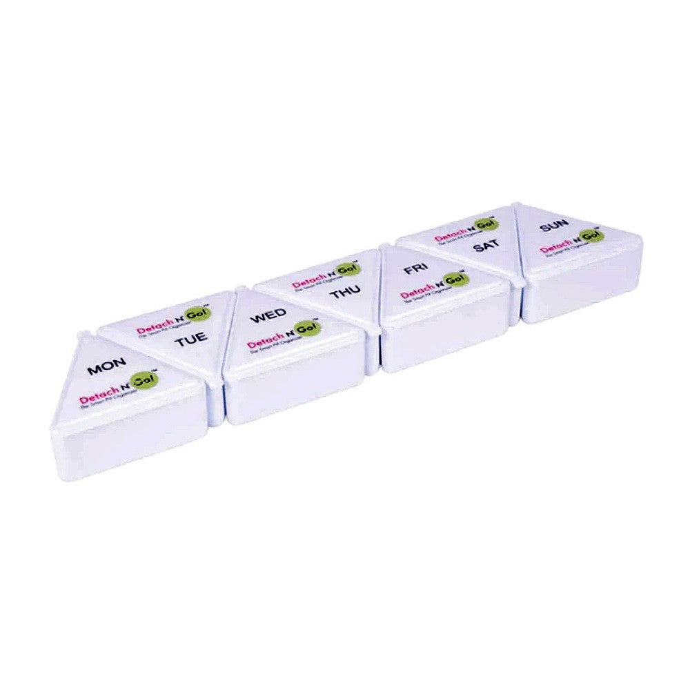 Apex 7 Day Triangular Detach N Go Pill Organizer, 1 Ea